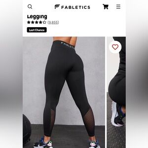 Fabletics black legging XL